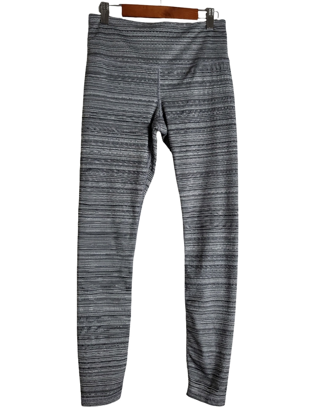 Athleta Black and White Striped Performance Legging